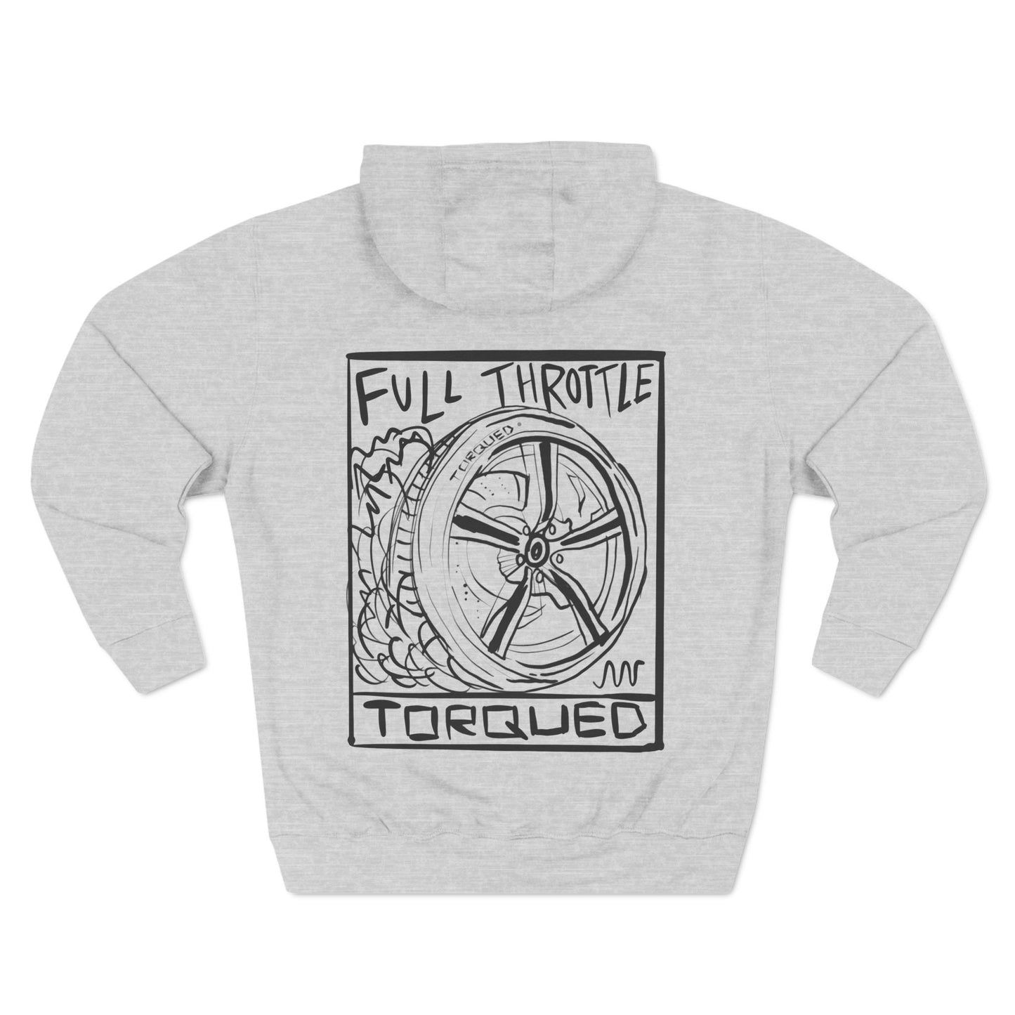 TORQUED "Full Throttle" Three-Panel Fleece Hoodie